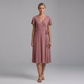 Veronika | Elegant Wrap Tie Dress